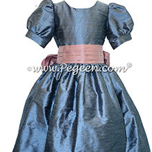 Arial Blue and Rum Pink flower girl dress used for Clara's Nutcracker Party Scene