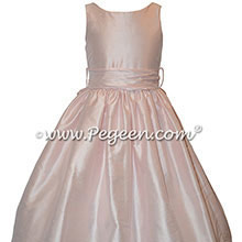 CUSTOM FLOWER GIRL DRESSES in Peony Pink for Jr. Bridesmaids
