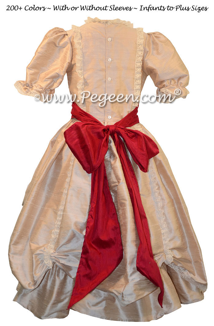 Toffee silk Victorian style Nutcracker Clara Costume | Pegeen