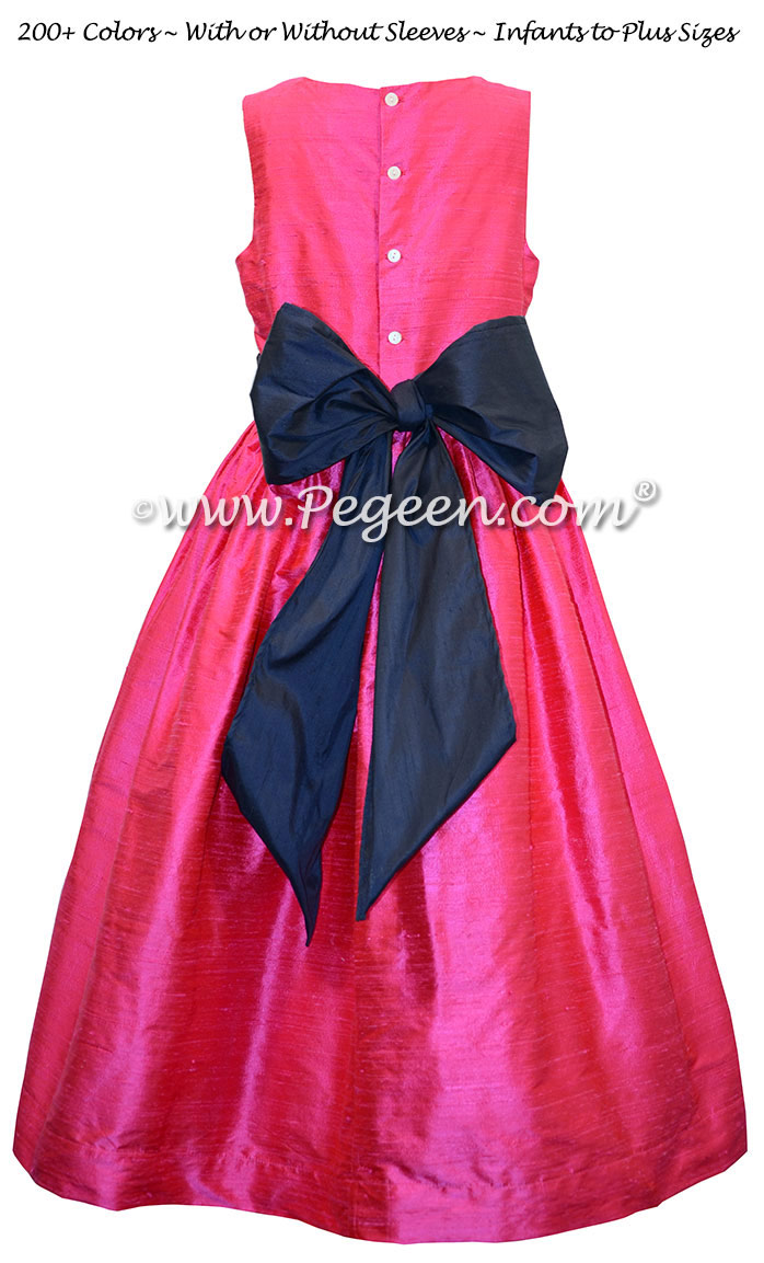 Hot Pink and Navy Blue Classic Style 398