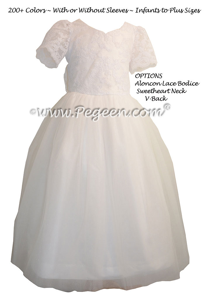 Light plum silk ballerina style FLOWER GIRL DRESSES with layers and layers of tulle
