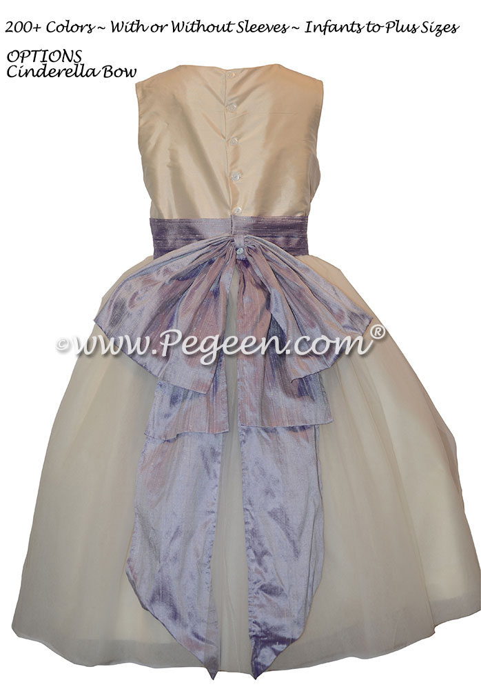 Victorian and New Ivory Silk Flower Girl Dresses from Pegeen