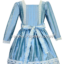 Adriatic Blue and Lace Clara Nutcracker Party Scene Dress