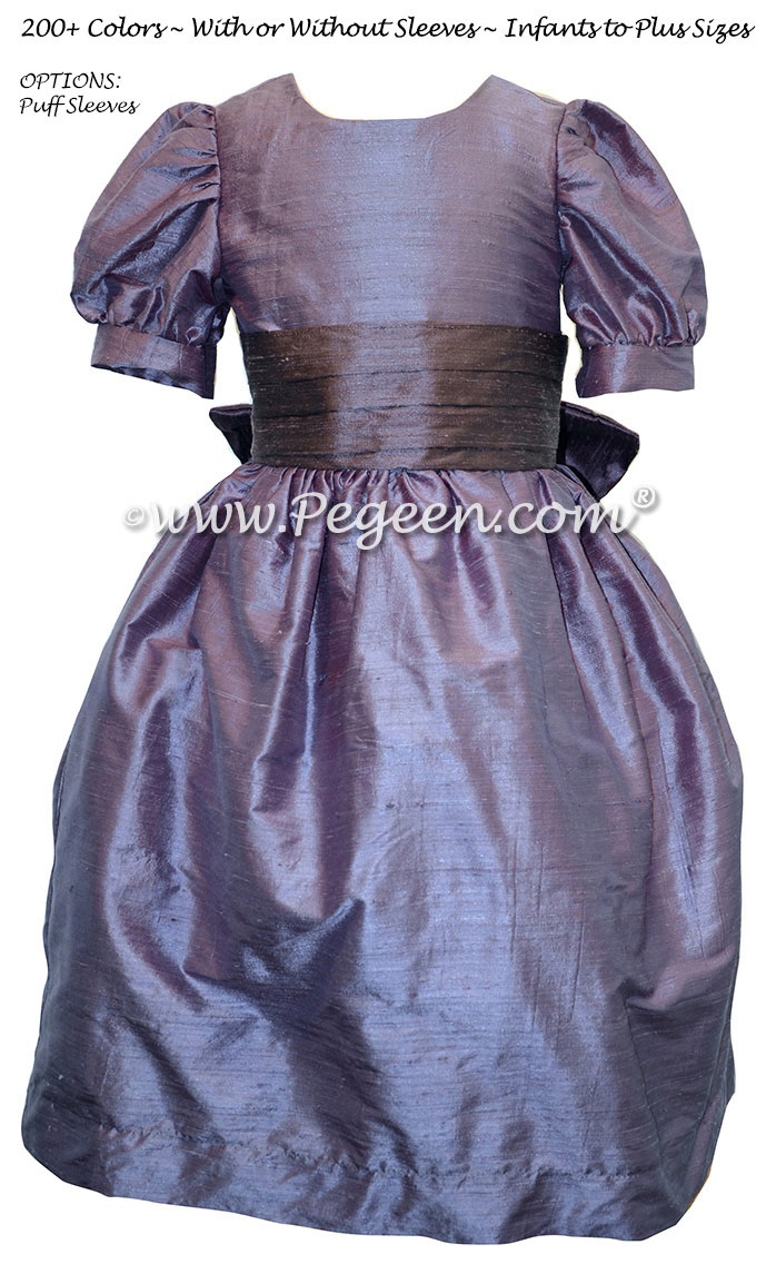 Euro Lilac and Iris flower girl dress used for Clara's Nutcracker Party Scene