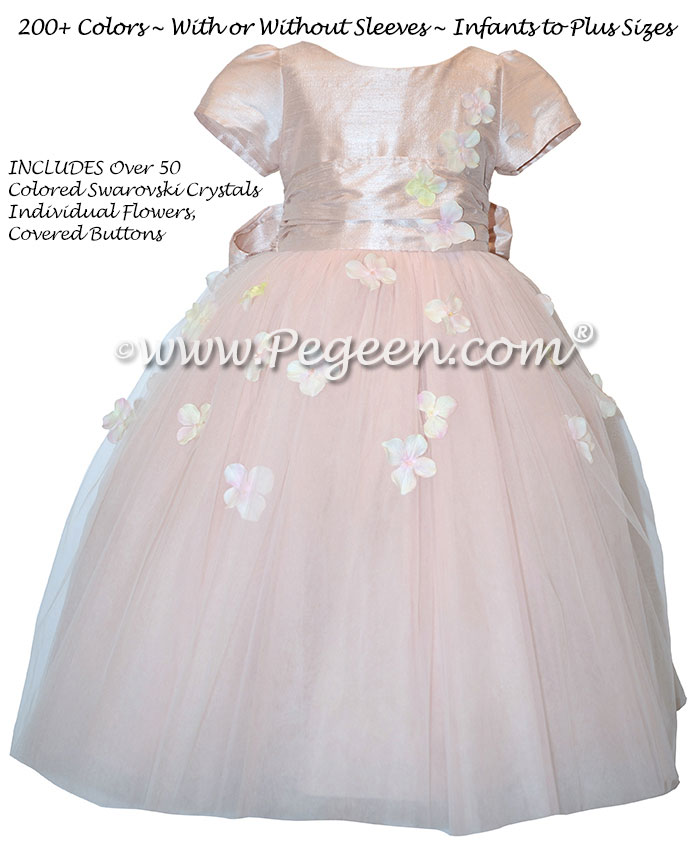 Flower Girl Dress Style 911 - Earth Fairy from the Fairytale  Collection in Ballet Pink | Pegeen