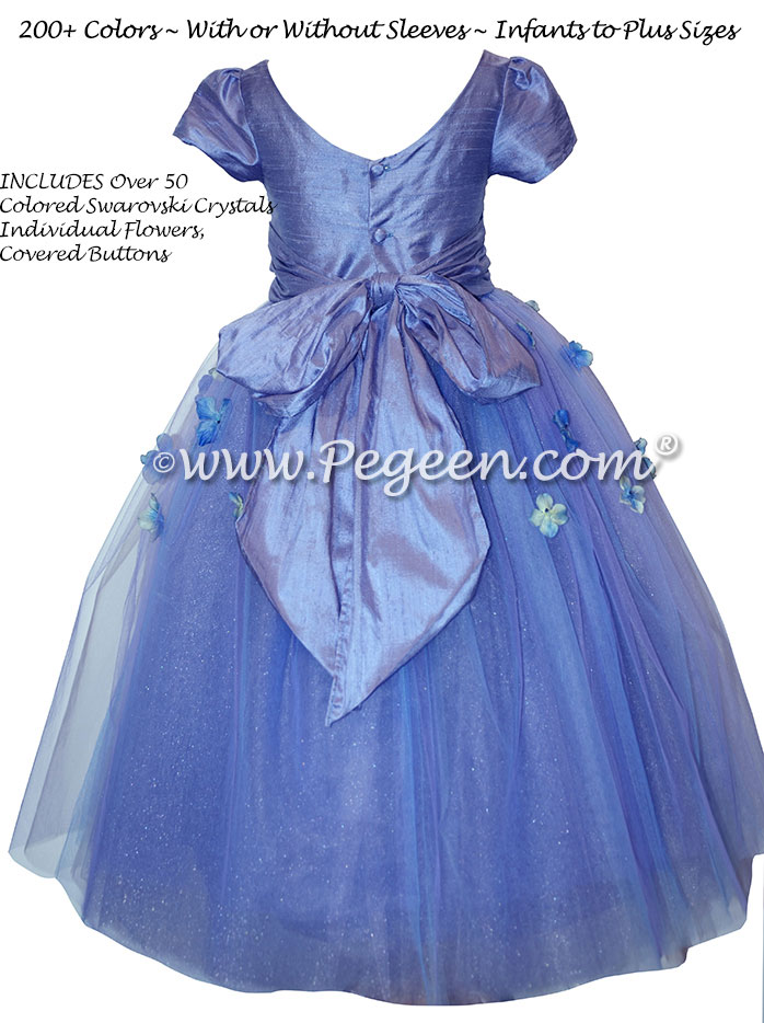 Flower Girl Dress Style 911 - Earth Fairy from the Fairytale Collection in Periwinkle | Pegeen