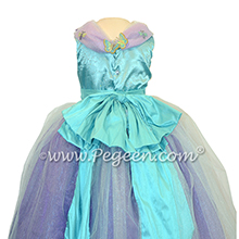 Turquoise and Purple Shades - Our Cinderella Princess Flower Girl Dresses