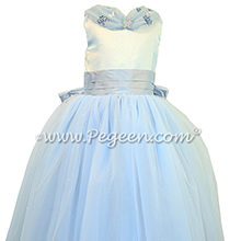 Light and Powder Blue Shades - Our Cinderella Princess Flower Girl Dresses