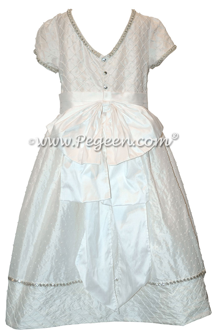 Antique White First Communion Dress Style 982