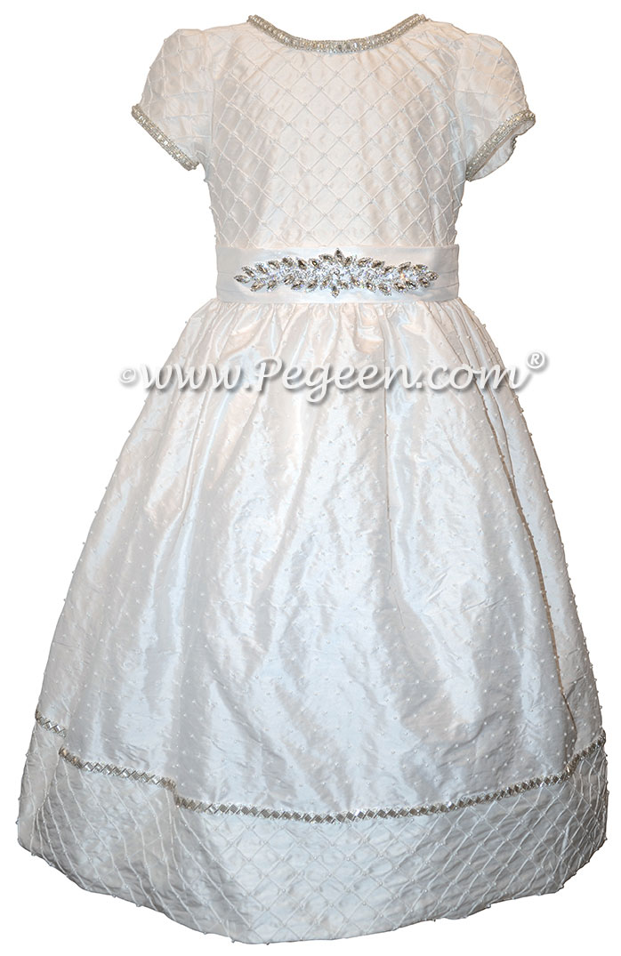 Antique White First Communion Dress Style 982