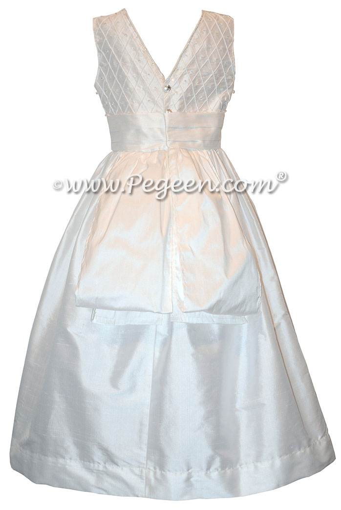 Antique White First Communion Dress Style 983