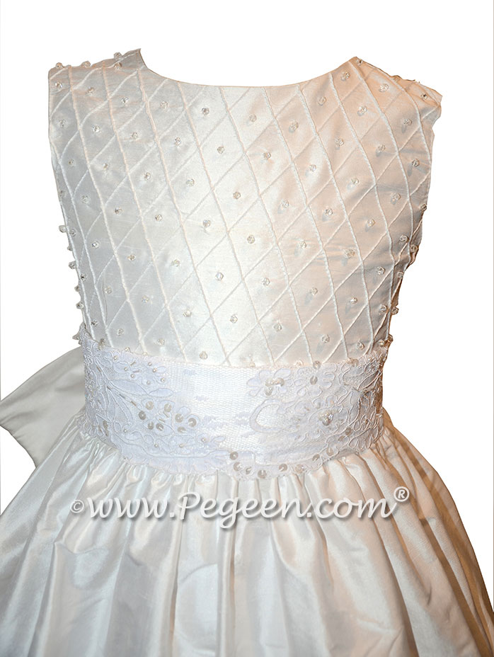 Antique White First Communion Dress Style 984