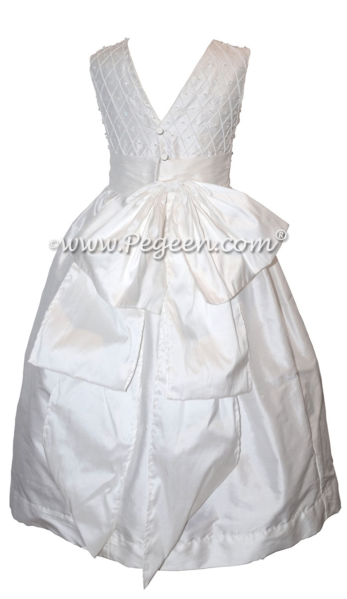 Antique White First Communion Dress Style 984