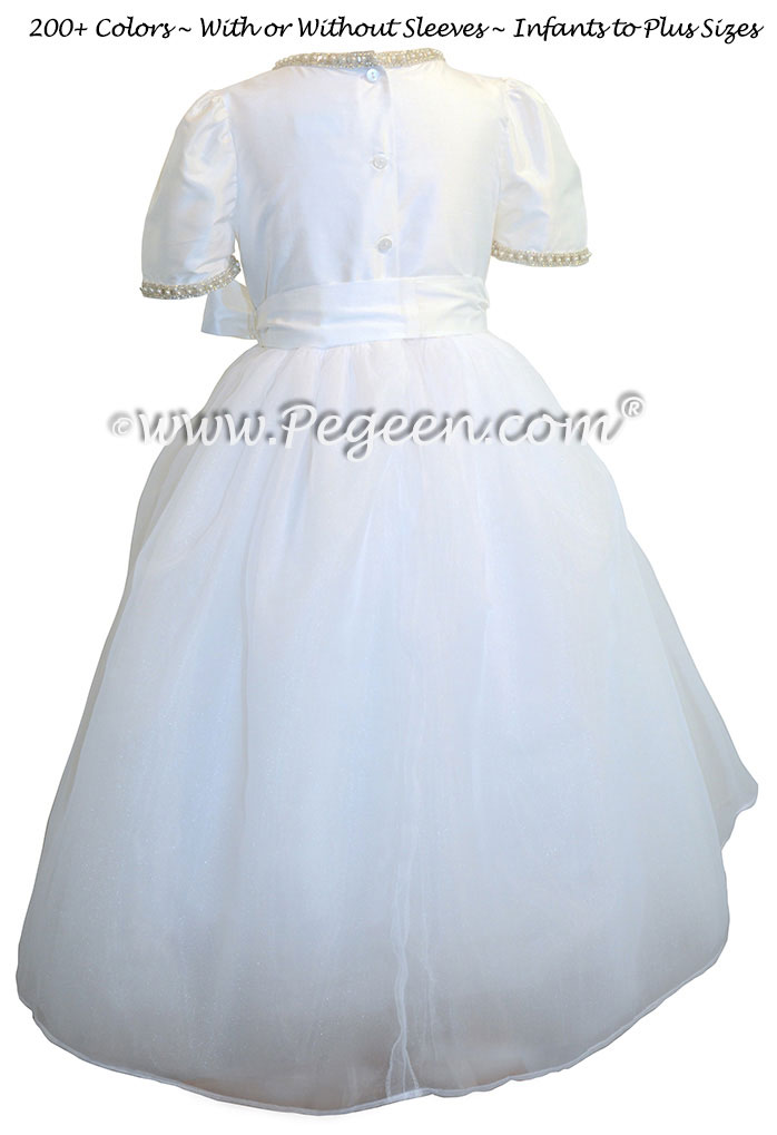 Antique White First Communion Dress Style 990
