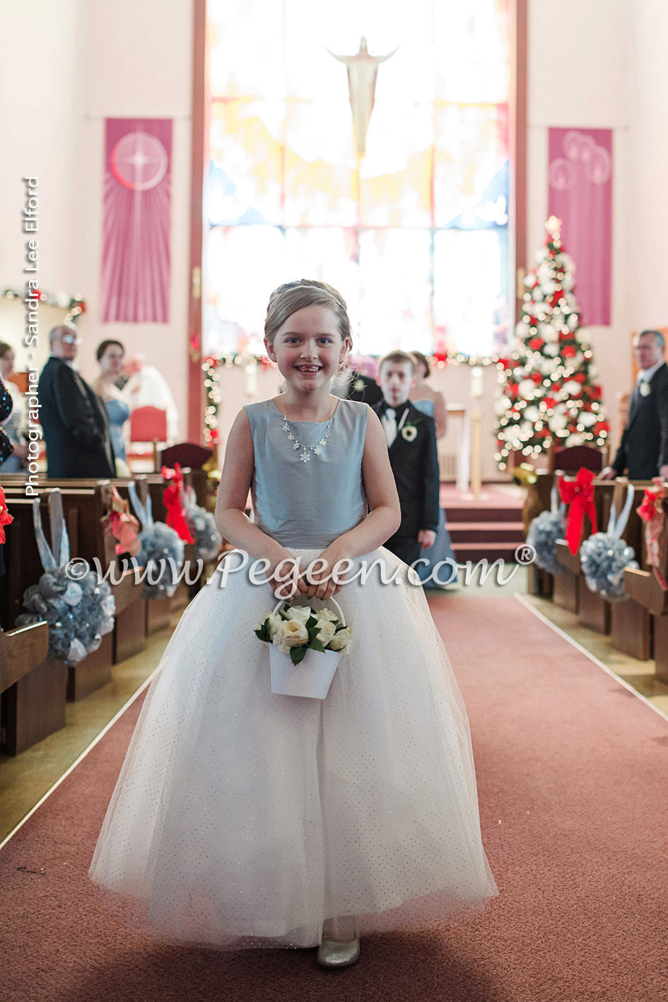 powder blue flower girl dresses