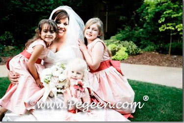 Lotus Pink and beauty flower girl dresses