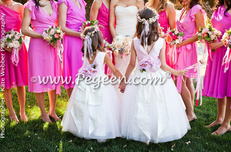 Flower Girl Dresses in petal pink