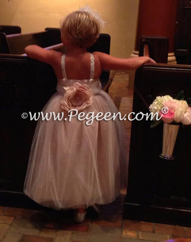 Champagne flower girl dresses - Topaz from The Fairytale Collection