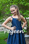 Junior Bridesmaids Dress in Navy