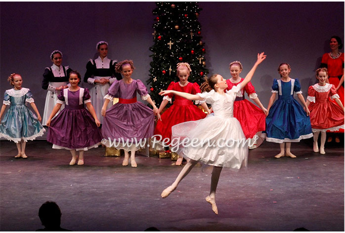 Ivory Silk and Tulle Costume for Clara - Part of the Nutcracker Collection by Pegeen Style 755