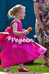 Tulle Flower Girl Dress in Shock Pink, Royal Purple and Key Lime Green