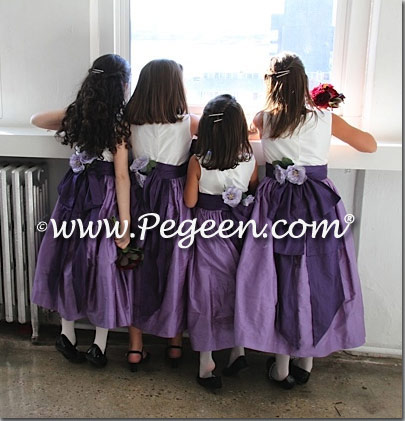 Grape flower hot sale girl dresses