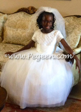 First Communion Dress Style 993 by Pegeen Heavenly White Collection