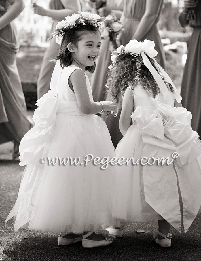 Photography of Pegeen Couture Custom Flower Girl Dresses Style 402