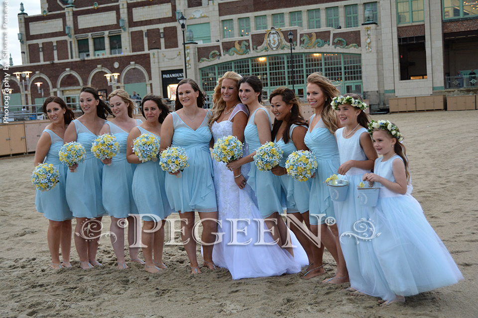 Sapphire Blue Flower Girl Dresses