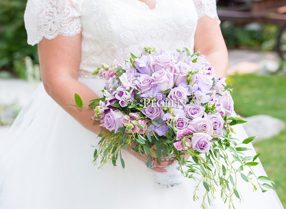 New Ivory Silk flower girl dress with Pegeen Signature Bustle