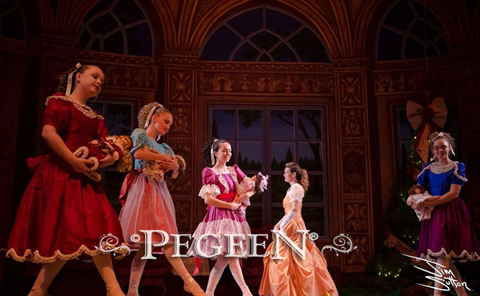 Cranberry Nutcracker Ballet Party Scene Dresses - Style 725
