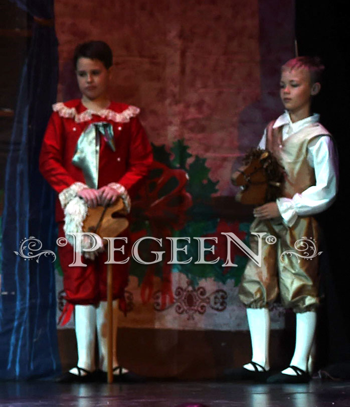 Nutcracker Boy's Style 540 - Ring Bearer set in red and green | Pegeen