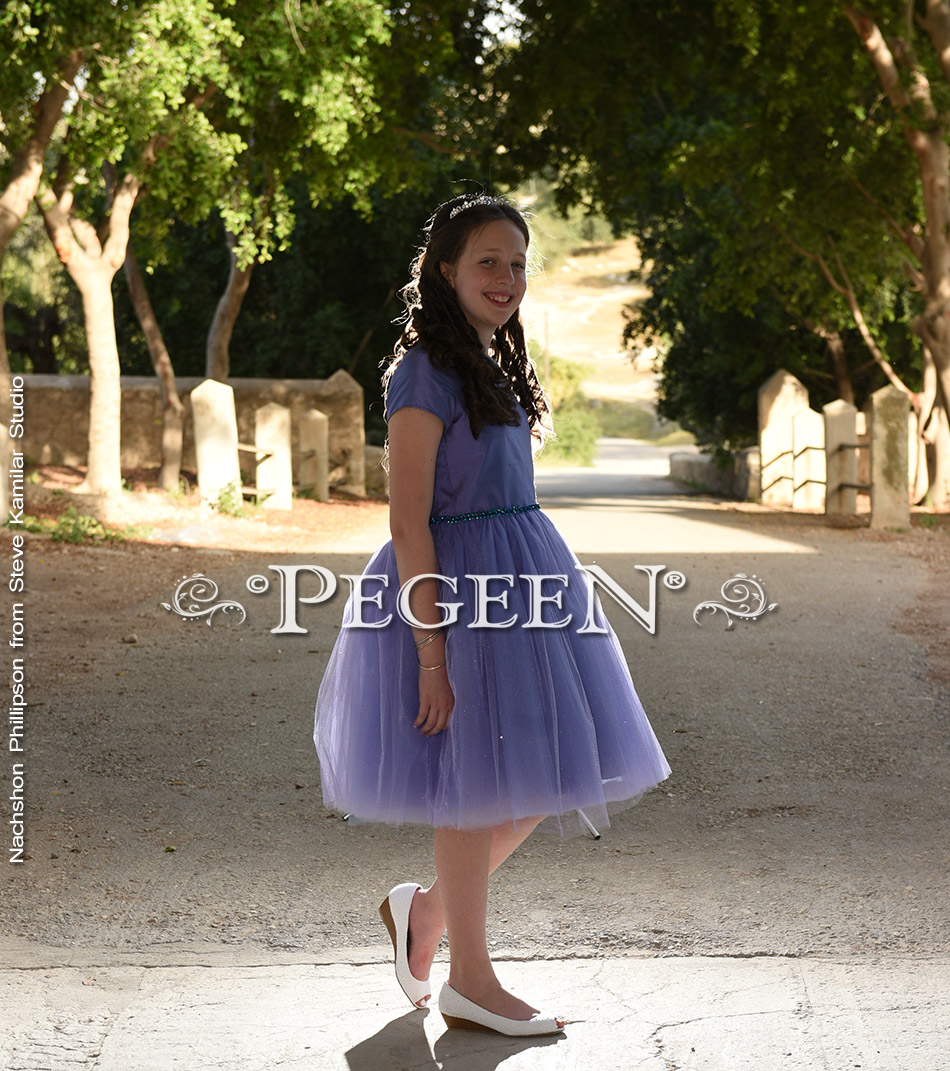 Violet Purple Bat Mitzvah/Jr. Bridesmaid Dress Style 931