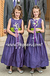 Flower Girl Dresses in purple and green