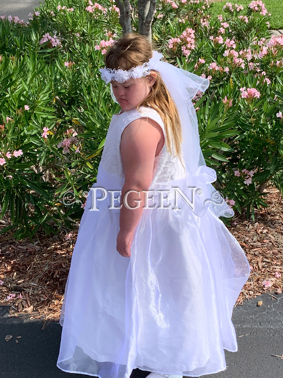 Plus Size First Communion or Flower Girl Dress of the Month - August 2019