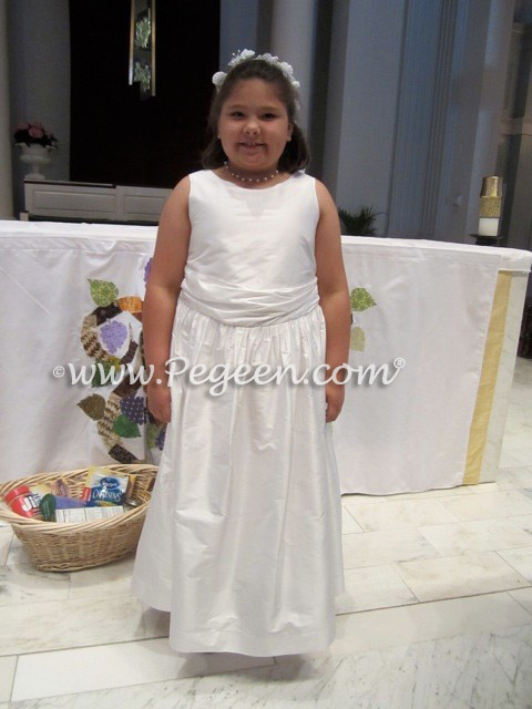 plain communion dresses