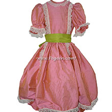 Coral Rose Silk Nutcracker Dress