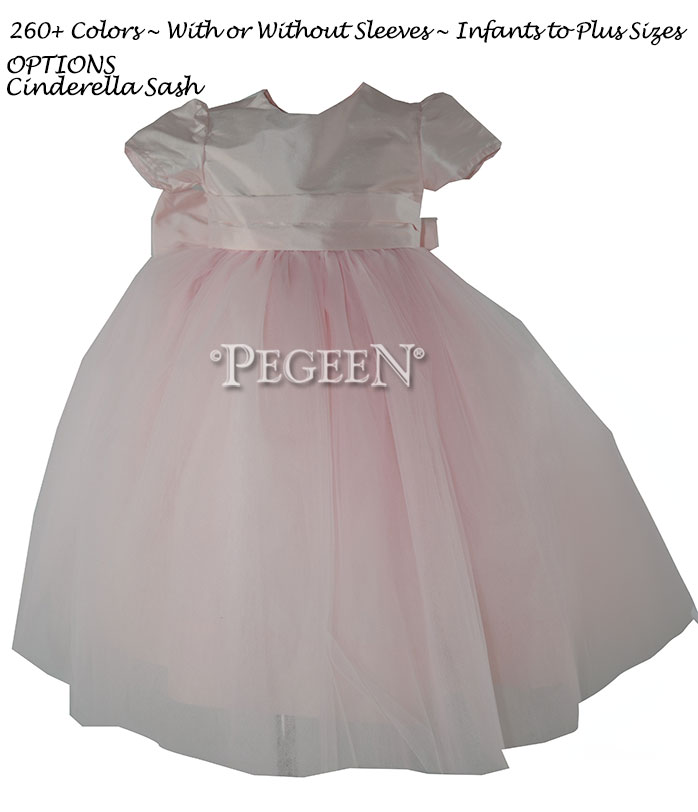 Style 402 Flower Girl Dress in Peony Pink