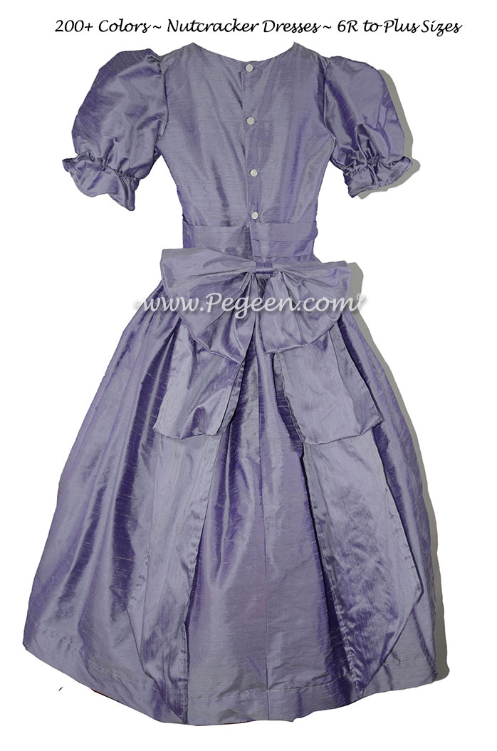 Victorian Purple Silk Nutcracker Dress