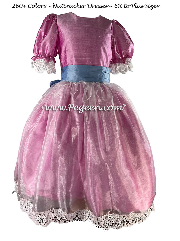 Style 703 Nutcracker Costume in Rose and Skyblue