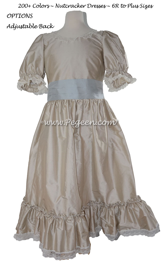 Taupe and Blue Nutcracker Nightgown for Clara