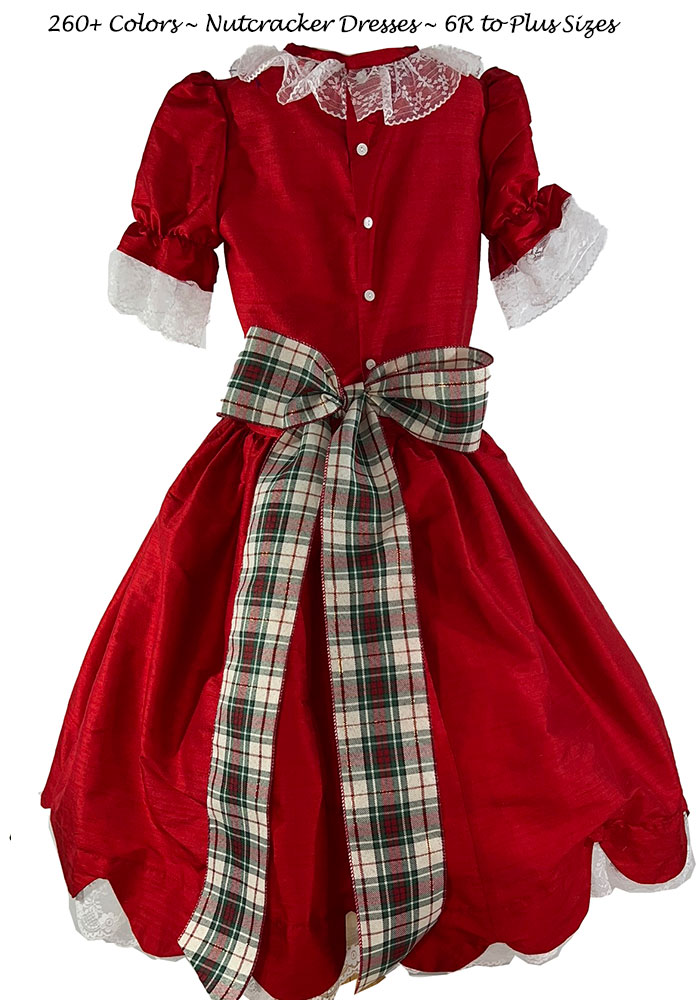 Nutcracker Party Scene Dress Style 724 in Christmas Red