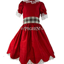 Nutcracker Party Scene Dress Style 724 in Christmas Red