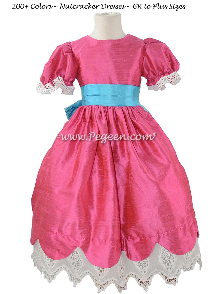 Lollipop Pink and Matisse Blue Nutcracker Dresses Style 724