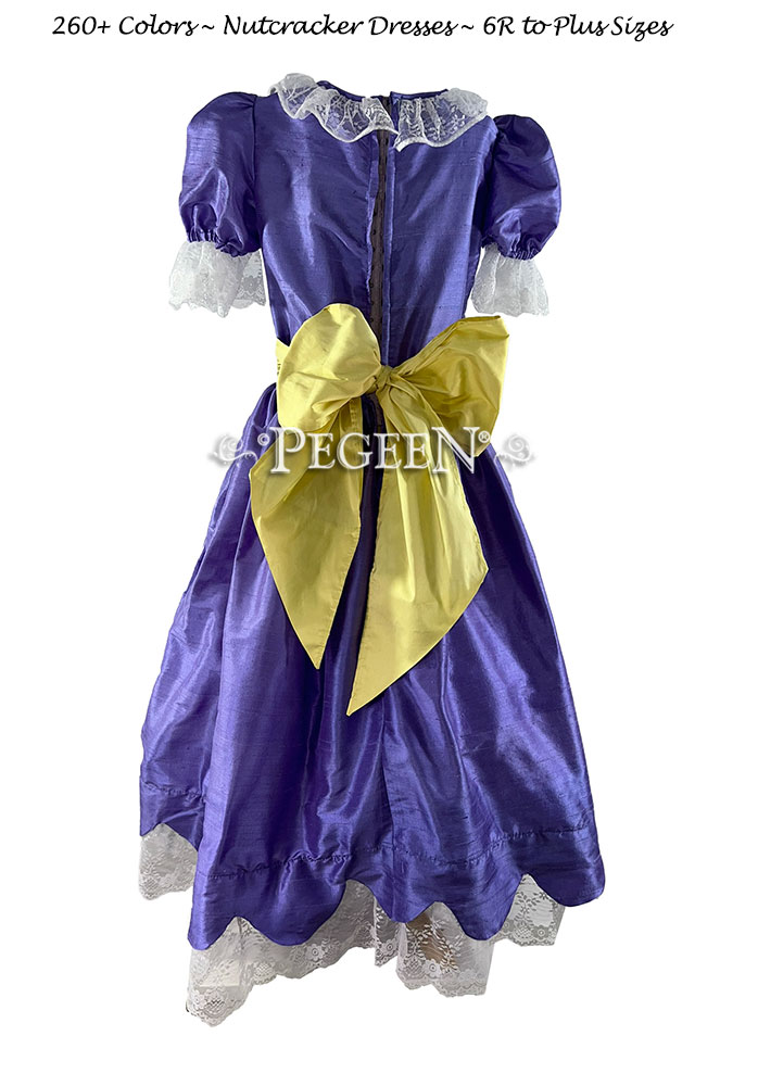 Nutcracker Party Scene Dress Style 724 in Violet and Lemonade