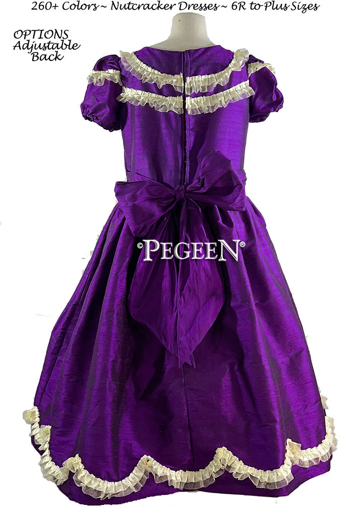 Royal Purple Clara Nutcracker Party Scene Dress Style 725 by Pegeen