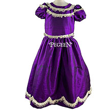 Royal Purple Silk Nutcracker Dress for Clara