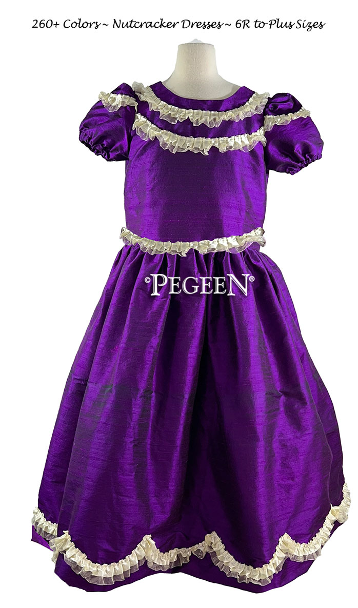 Royal Purple Clara Nutcracker Party Scene Dress Style 725 by Pegeen