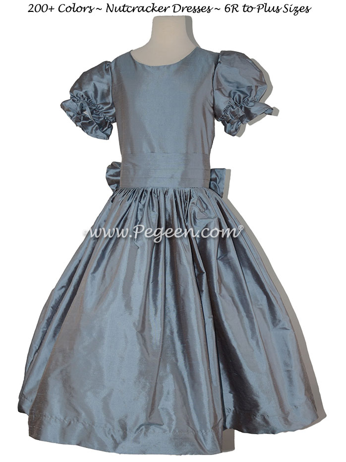 Arial Blue Silk Nutcracker Dress