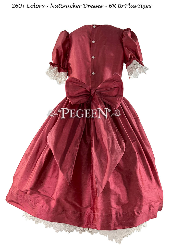 Nutcracker Party Scene Dress Style 751 in Cranberry